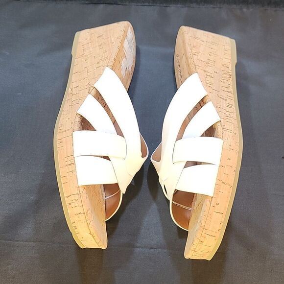 BRAND NEW WHITEMT SLIP-ON WOMEN"S WEDGE SANDAL - Picture 15 of 16